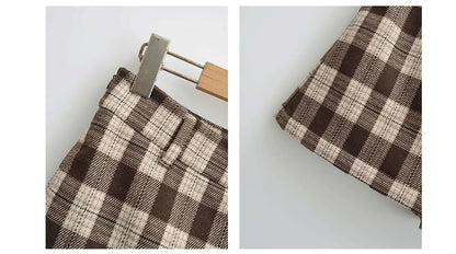 Plaid Mini Skirt