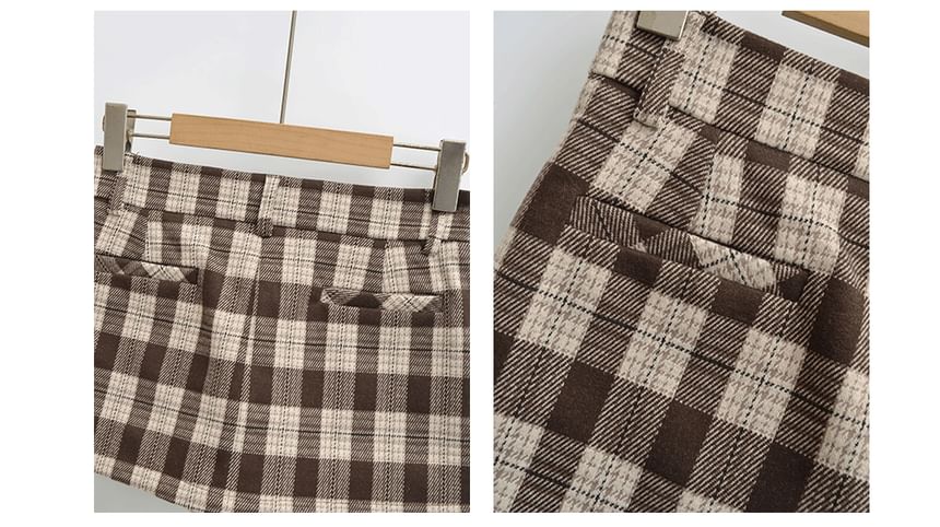 Plaid Mini Skirt