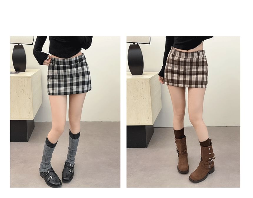 Plaid Mini Skirt