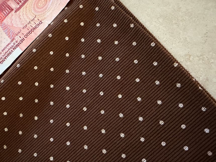 Dotted Midi A-Line Skirt