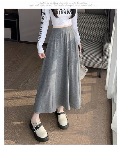 Glitter Midi A-Line Skirt