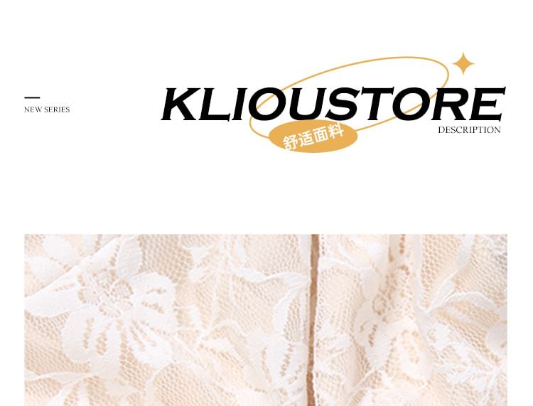 Sleeveless Sweetheart Neckline Plain Crop top / High Low Lace Skirt