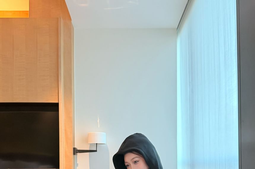 Zip Hoodie and Wide Leg Pants Set
