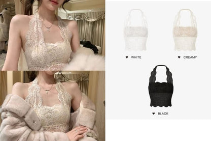 Lace Halter Top