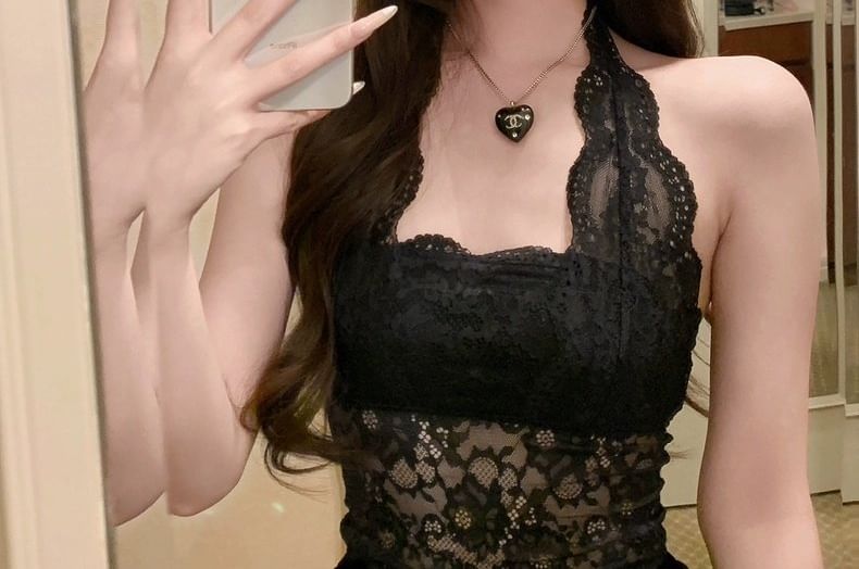 Lace Halter Top