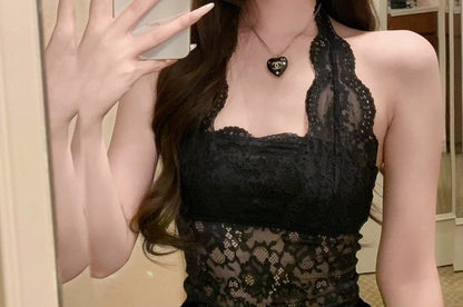 Lace Halter Top
