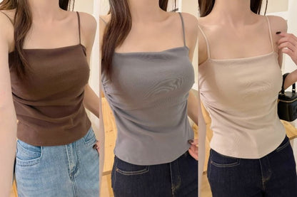 Shirred Strap Camisole