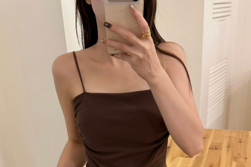 Shirred Strap Camisole
