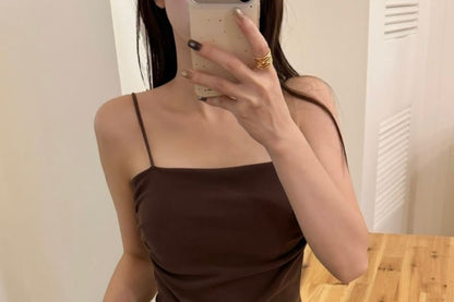 Shirred Strap Camisole