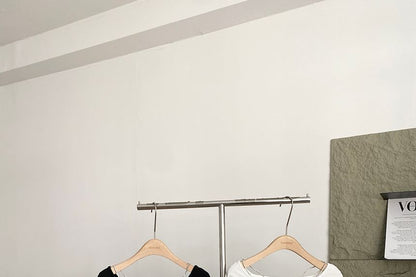 Boatneck Crop Tee Long Sleeve