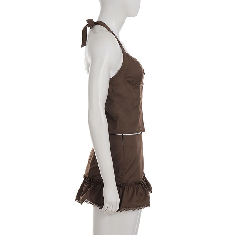 Crop Top & Mini Skirt Set