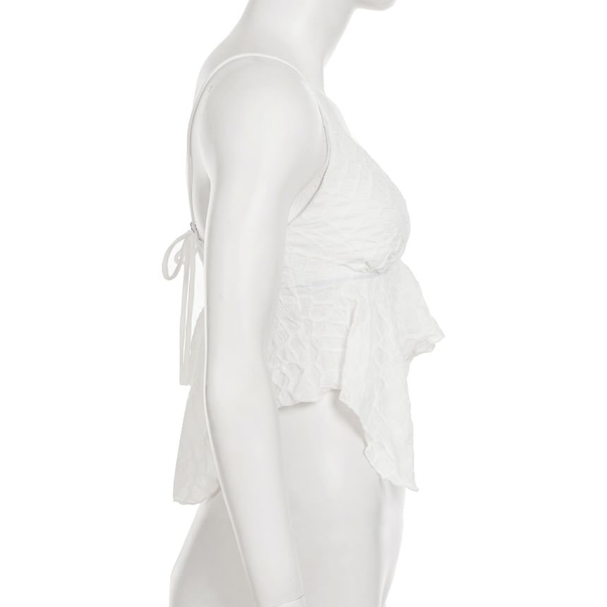 Asymmetrical Lace V-Neck Cami