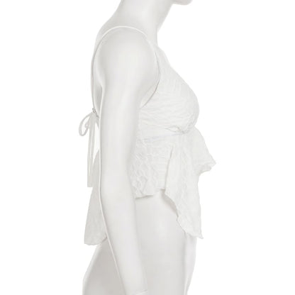 Asymmetrical Lace V-Neck Cami