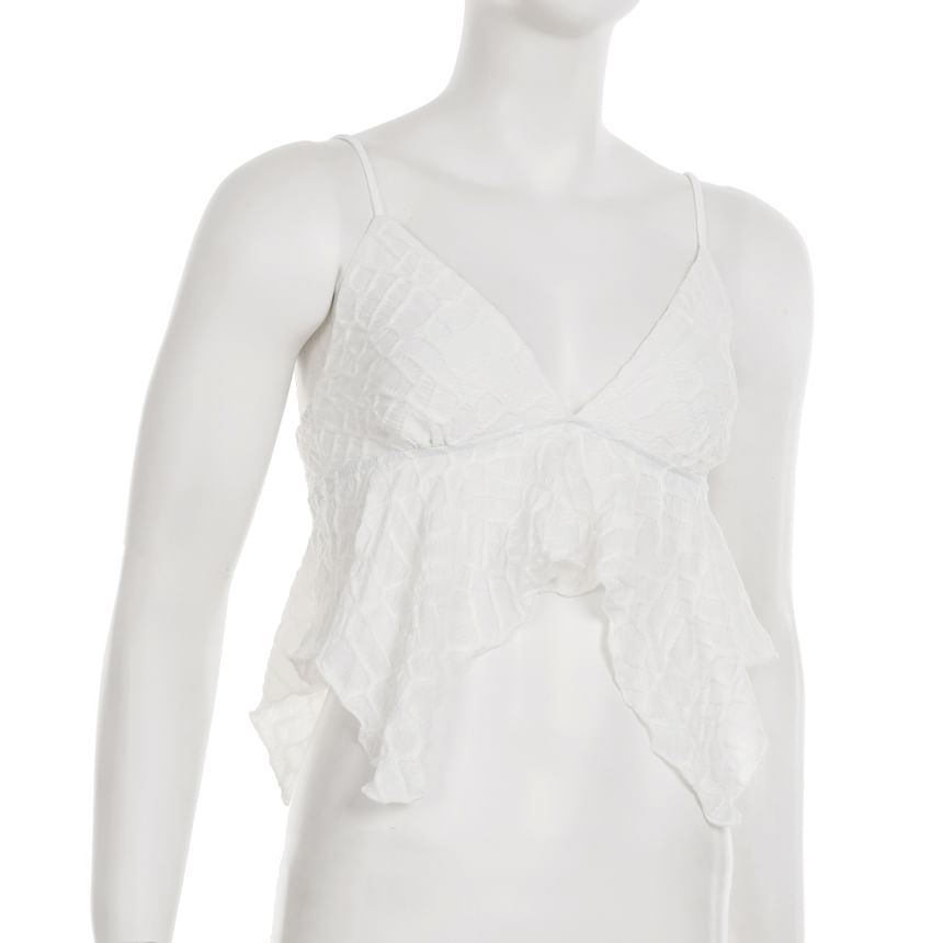 Asymmetrical Lace V-Neck Cami