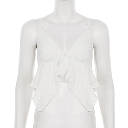 Asymmetrical Lace V-Neck Cami