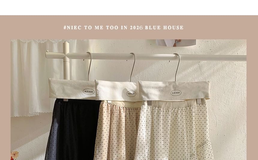 Dotted Tiered Asymmetrical Mesh A-Line Skirt High Waist