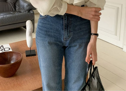 Tie-Neck Long-Sleeve Button-Front Blouse