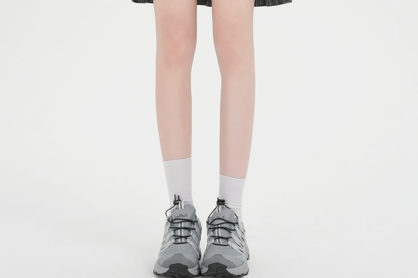 Plaid Ruffle Tiered Mini A-Line Skirt with High Waist