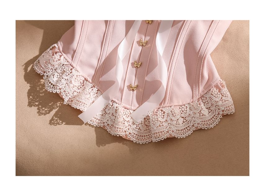 Strapless Lace Corset Bodice