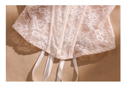 Spaghetti Strap Lace Bustier Bodice