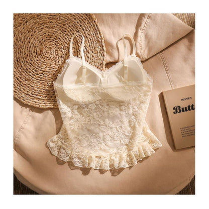 V-Neck Lace Camisole Blouse