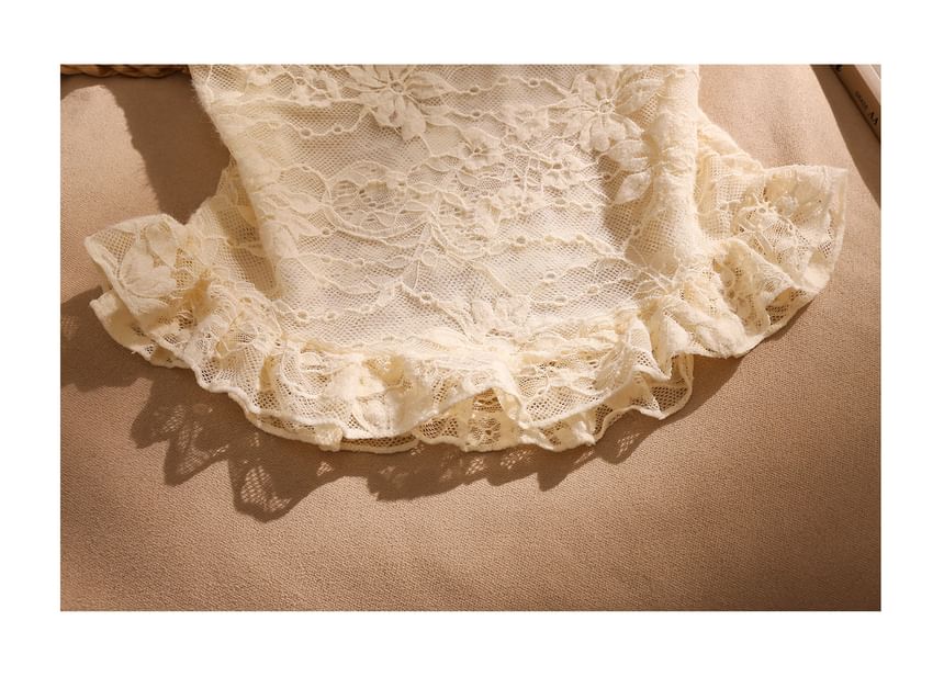 V-Neck Lace Camisole Blouse