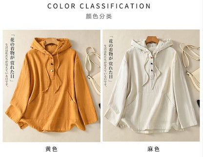 Long-Sleeve Henley Hoodie