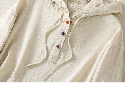 Long-Sleeve Henley Hoodie