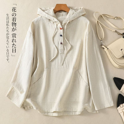 Long-Sleeve Henley Hoodie