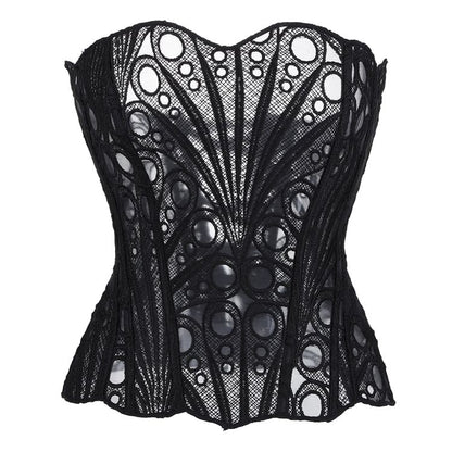 Corset Lace Tube Crop Top