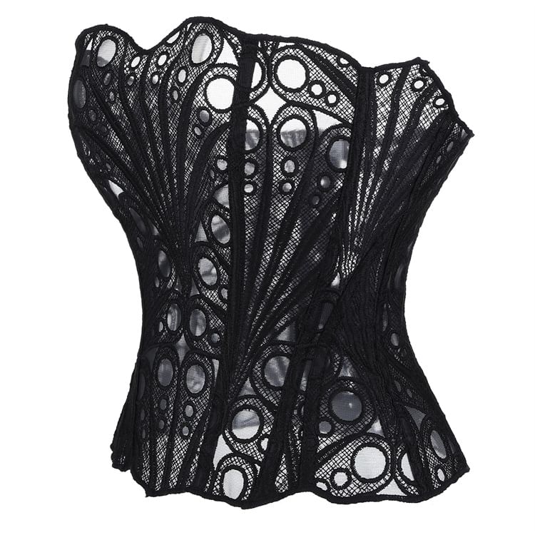 Corset Lace Tube Crop Top