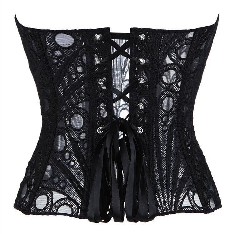 Corset Lace Tube Crop Top
