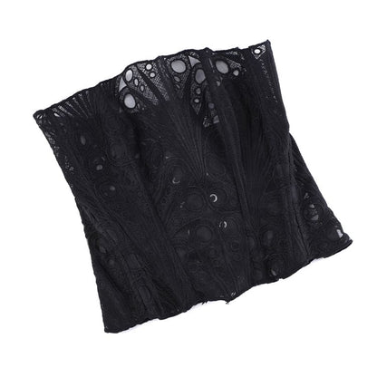 Corset Lace Tube Crop Top