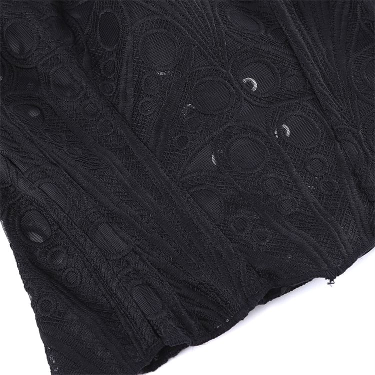 Corset Lace Tube Crop Top