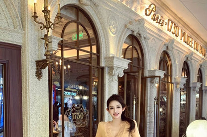 V-Neck Lace Cardigan and Mini Pencil Skirt Set