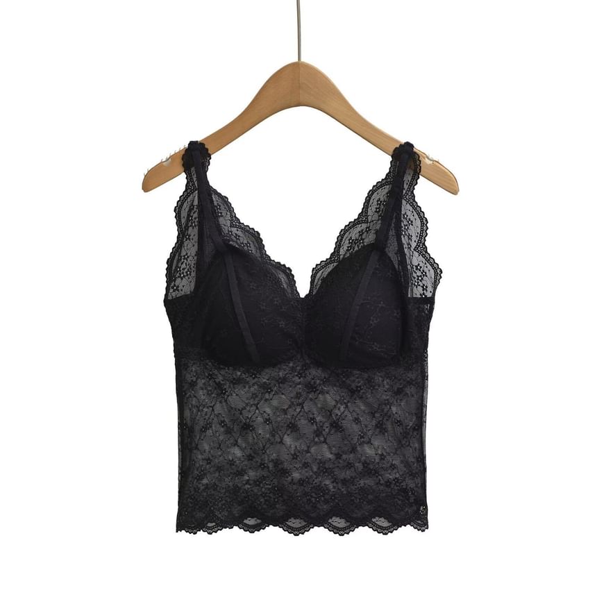 Lace Camisole - V-Neck Sleeveless