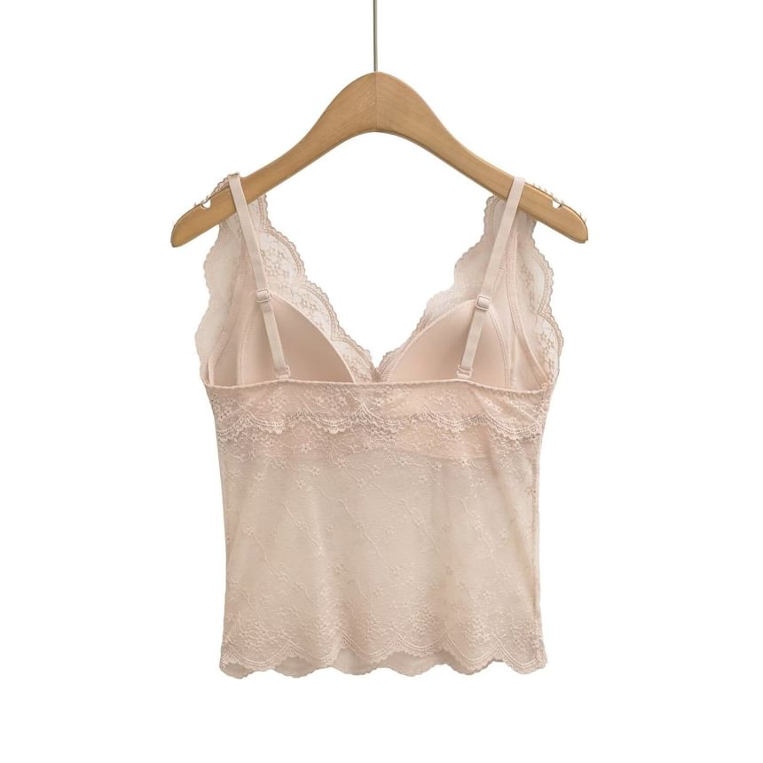 Lace Camisole - V-Neck Sleeveless