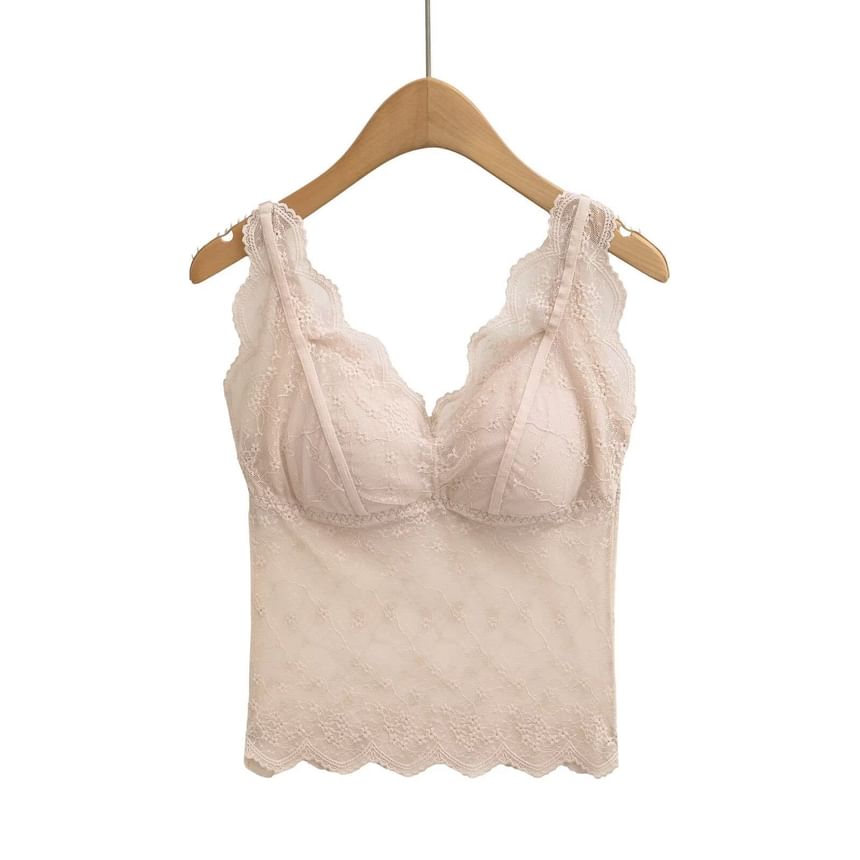 Lace Camisole - V-Neck Sleeveless