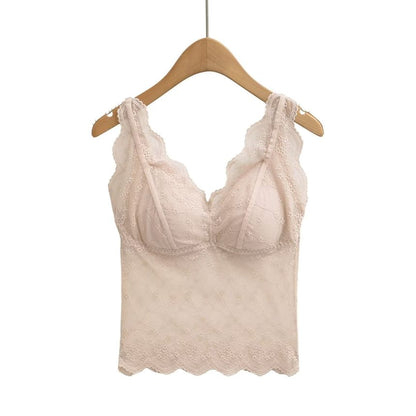 Lace Camisole - V-Neck Sleeveless
