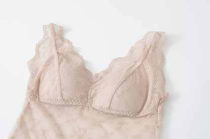 Lace Camisole - V-Neck Sleeveless