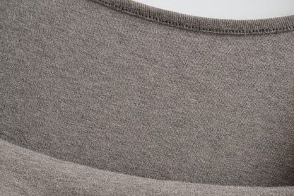 Ruched Square Neck Tee - Long Sleeve