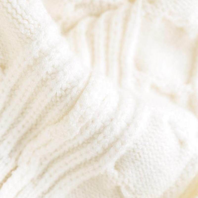 Turtleneck Knit Top with Arm Warmers - Sleeveless