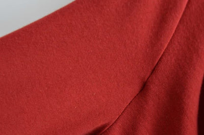 Cowl Neck Crop Tee - Ruched Long Sleeve