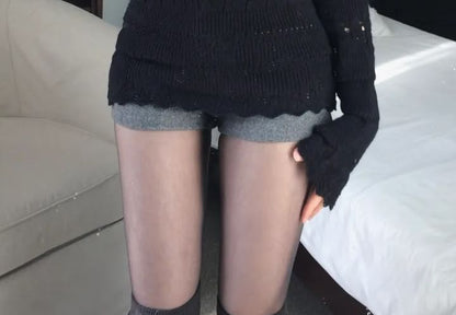 Off-Shoulder Pointelle Ribbed Sweater