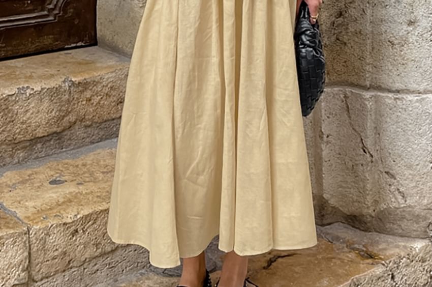 Tube Top and High Waist Maxi Skirt Set