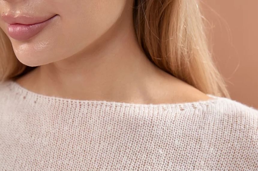 Boat Neck Knit Top with Long Sleeves