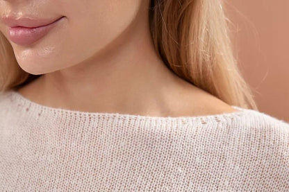 Boat Neck Knit Top with Long Sleeves
