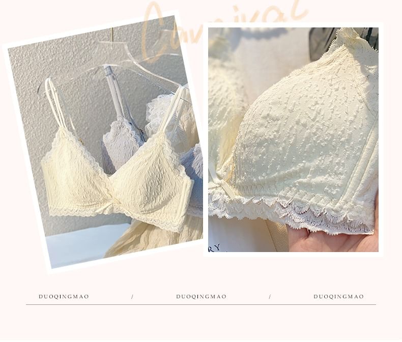 Lace Wireless Bra / Panty / Set