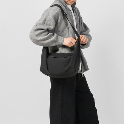 Plain Fabric Crossbody Bag
