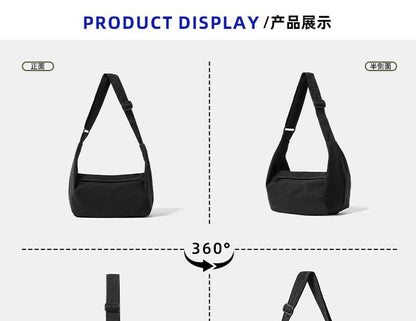 Plain Fabric Crossbody Bag
